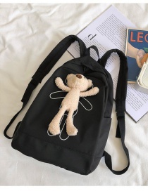 Fashion Black Bear Doll Bear Doll Backpack