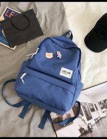 Fashion Blue Send Bear Pendant Cartoon Bear Backpack