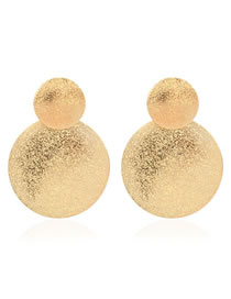 Fashion Golden Geometrical Alloy Earrings