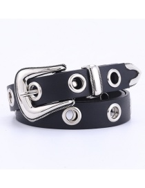 Fashion Black (without Chain) Openwork Eye Chain Belt