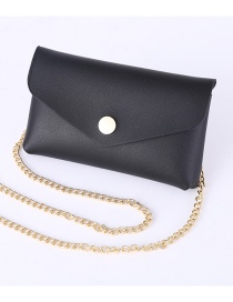 Fashion Black Chain Bag Snake-print Leopard-print Chain Belt Bag