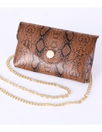 Fashion Snake Chain Bag Snake-print Leopard-print Chain Belt Bag