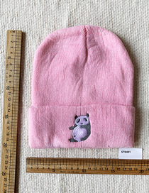 Fashion Pink Knitted Panda Hat