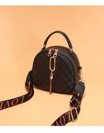 Fashion Tassel Black Fringed Shoulder Crossbody Bag With Fringe