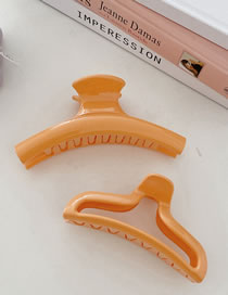 Fashion One Clip-milk Orange Candy-colored Large Plate Hairpin (single Price)