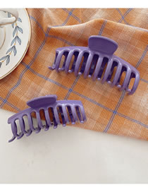 Fashion Grab Clip Large-purple Candy-colored Large Plate Hairpin (single Price)
