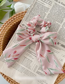 Fashion Pink Tulip Floral Bow Hair Band