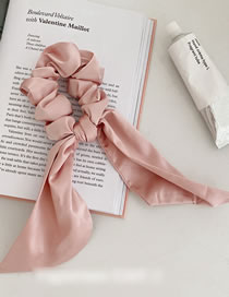 Fashion Pink Satin Ribbon Candy Color Hair Rope