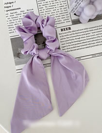Fashion Purple Satin Ribbon Candy Color Hair Rope