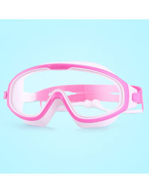 Fashion Transparent Pink High-definition Childrens Goggles