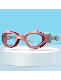 Fashion Pink Princess Hd Anti-fog Waterproof Fish-shaped Swimming Goggles
