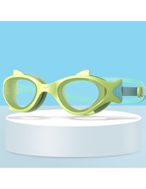 Fashion Avocado Green Hd Anti-fog Waterproof Fish-shaped Swimming Goggles