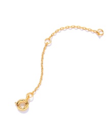 Fashion Golden Alloy Necklace Extension Chain