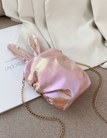 Fashion Pink Laser Rabbit Ear Chain One Shoulder Cross Bag