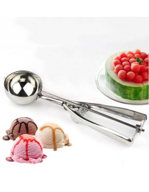 Fashion Silver 4/5/6cm Stainless Steel Ice Cream Spoon