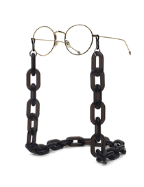 Fashion Black Acrylic Matte Non-slip Anti-lost Glasses Chain