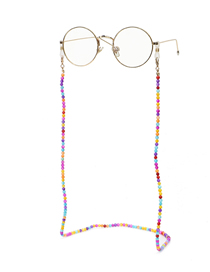 Fashion Color Natural Round Shell Non-slip Glasses Chain