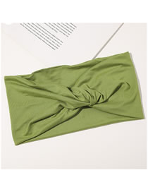 Fashion Cross Grass Green Poly/cotton Sports Sweat-absorbent Cross-bread Headband