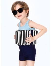 Fashion Mens Stripes (including Arm Circle) Childrens Floating Vest Swimsuit With Arm Ring
