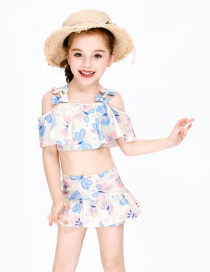 Fashion Butterfly Shoulder Childrens Butterfly Split Sling Swimsuit