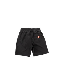 Fashion Black Childrens Five-point Quick-drying Swimming Trunks