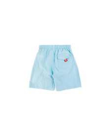 Fashion Light Blue Childrens Five-point Quick-drying Swimming Trunks
