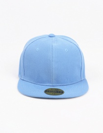 Fashion Light Blue Plain Color Baseball Cap