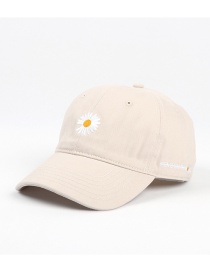 Fashion Off-white Embroidered Daisy Sun Visor Cap
