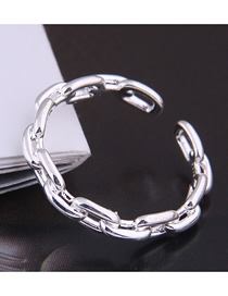 Fashion Silver Chain Alloy Open Ring