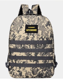 Fashion Armygreen Camouflage Printed Letter Logo Nylon Backpack