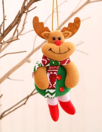 Fashion Deer Doll Hit Color Elk Old Man Christmas Tree Pendant