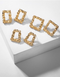 Fashion Gold Color Alloy Geometric Earring Set