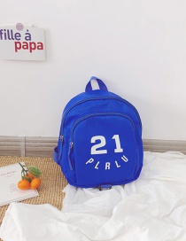 Fashion Blue Nylon Printed Childrens Backpack