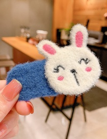 Fashion Little White Rabbit [bb Clip] Fruit Animal Felt Alloy Children Hairpin