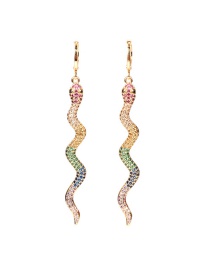 Fashion Earring Diamond Snake Pendant Necklace Earrings Ring Set