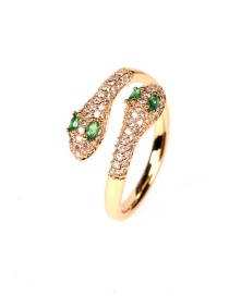 Fashion Ring Diamond Snake Pendant Necklace Earrings Ring Set