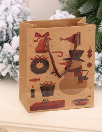 Fashion Snowman Christmas Kraft Paper Gift Bag