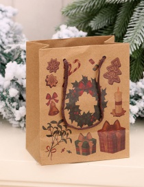 Fashion Garland Christmas Kraft Paper Gift Bag