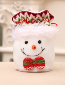 Fashion Snowman Christmas Santa Plush Closing Gift Bag