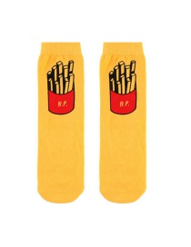 Fashion Sock French Fries Sling Baby One-piece Round Neck T-shirt Socks