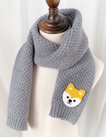 Fashion Puppy【grey】 Animal Wool Knitted Children S Scarf