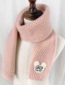 Fashion Cute Mouse【pink】 Animal Wool Knitted Children S Scarf