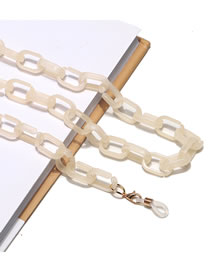 Fashion Milky White Acrylic Thick Chain Glasses Chain