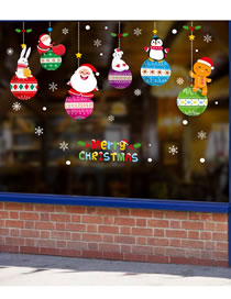Fashion Christmas Animals Christmas Scene Decoration Glass Window Stickers