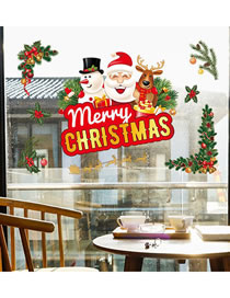 Fashion Elk Christmas Window Glass Doors And Windows Office Decoration Wall Stickers