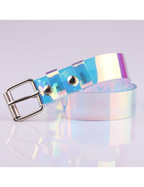 Fashion 110 Colorful Colorful Transparent Square Buckle Belt