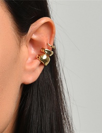 Fashion Set Of 3 Twist Geometry Alloy Ear Clip Set