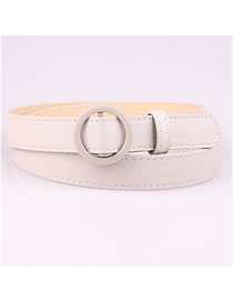 Fashion Gray Thin Belt For Jeans Without Holes