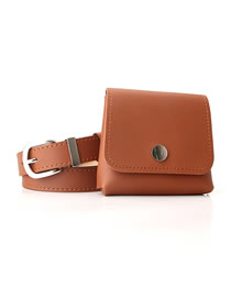 Fashion Camel Multifunctional Small Belt Bag With Japanese Buckle