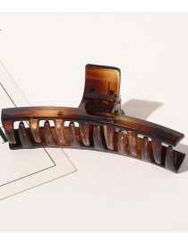 Fashion Transparent Amber Frosted Glossy Curved Acrylic Geometric Gripper